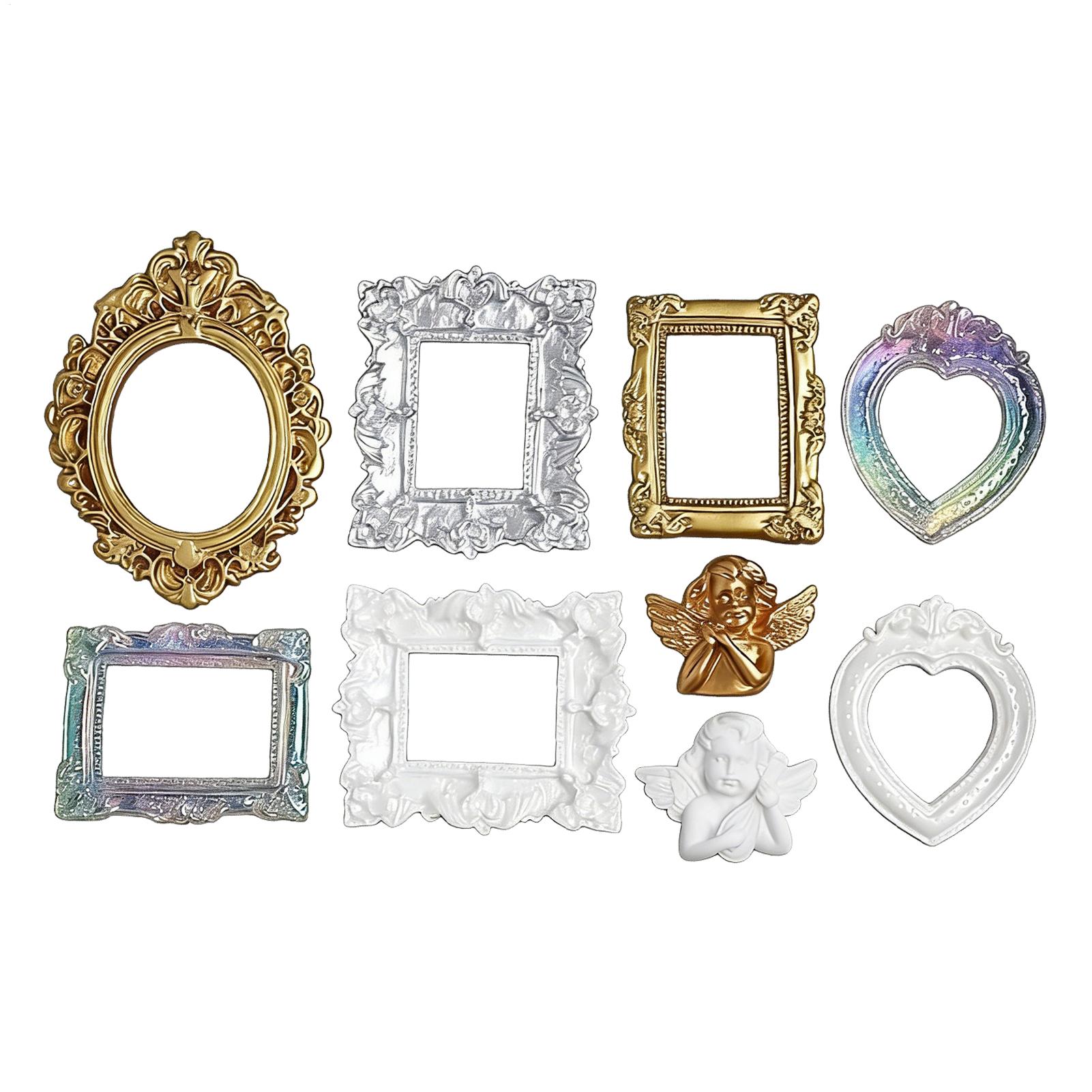 Resin Art Photo Frame - 9 Pcs 미니어처 액자 장식 액세서리
