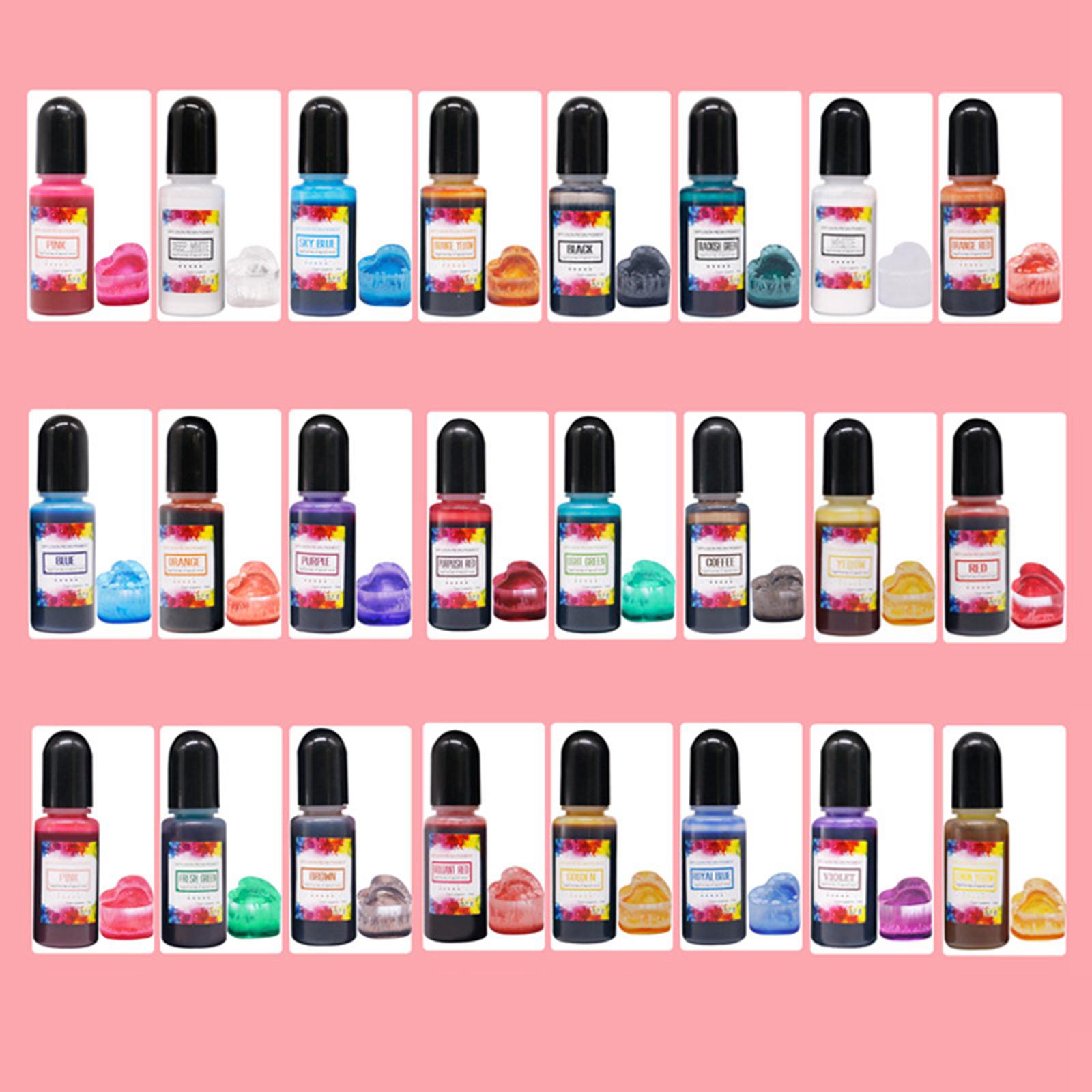 24개 알코올 잉크 에폭시 수지 색소 액체 염료 농축  - Resin Pigment Alcohol Ink 리뷰 및 가격