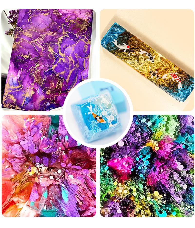 알코올 잉크 에폭시 송진 확산 안료 액체 착색제 염료, - Resin Pigment Alcohol Ink 리뷰 및 가격