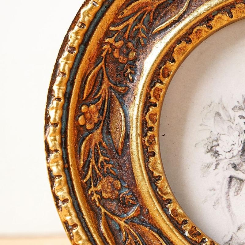 복잡한 B03E를 가진 벽 산과 탁상용 전시 수지 원형 - Resin Art Photo Frame 리뷰 및 가격