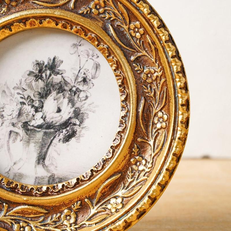 복잡한 B03E를 가진 벽 산과 탁상용 전시 수지 원형 - Resin Art Photo Frame 리뷰 및 가격