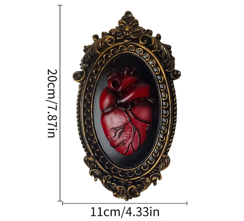 레진 하트 벽 장식품 고딕 스타일 벽 패널 아트 거실  - Background Resin Art 리뷰 및 가격