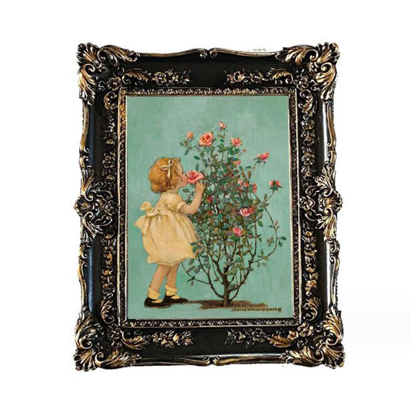 Eurpean 스타일 수지 구호 꽃 사진 프레임 블랙  - Resin Art Photo Frame 리뷰 및 가격