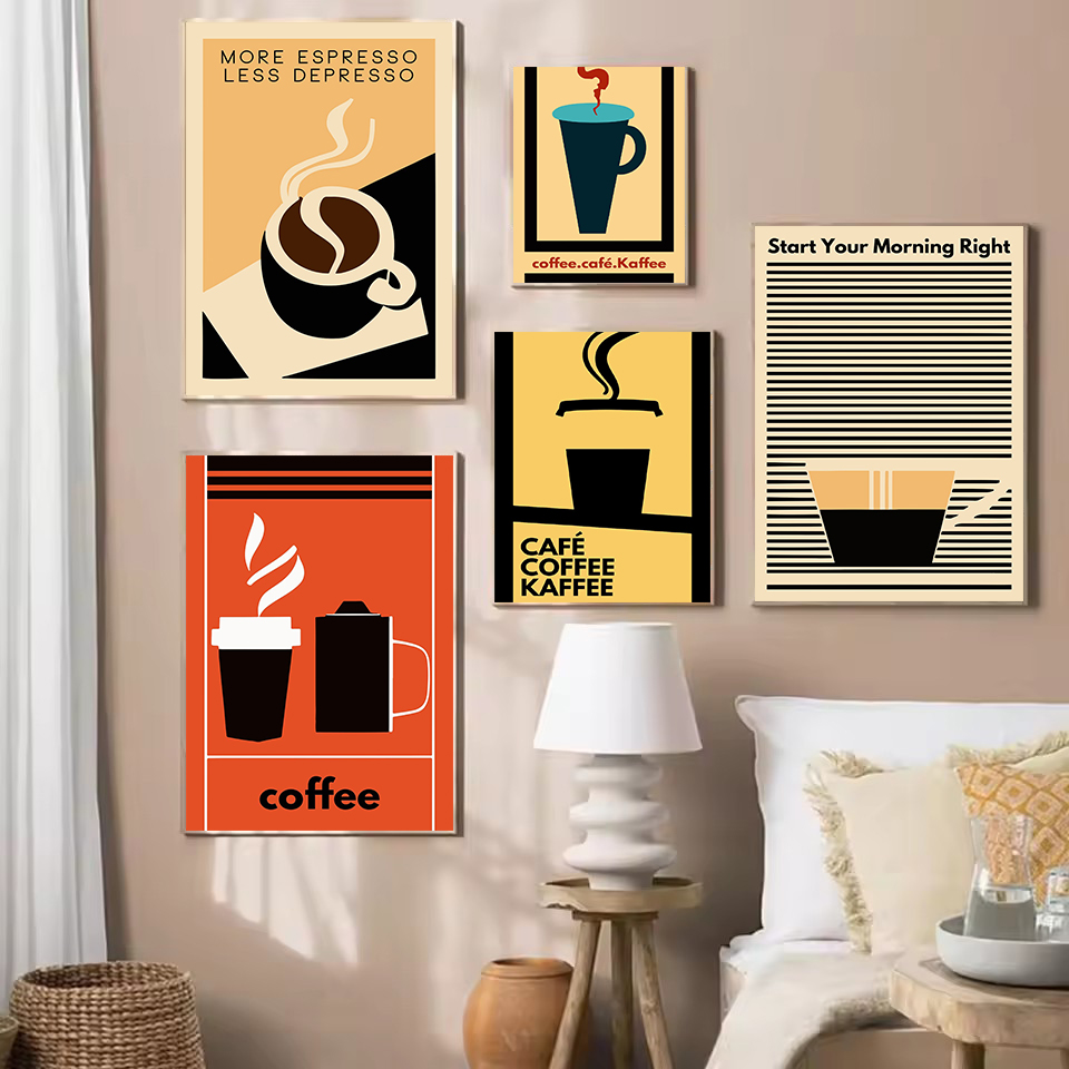 레트로 미니멀리스트 재미있는 커피 명언 에스프레소 주방 - Resin Art Quotes 리뷰 및 가격