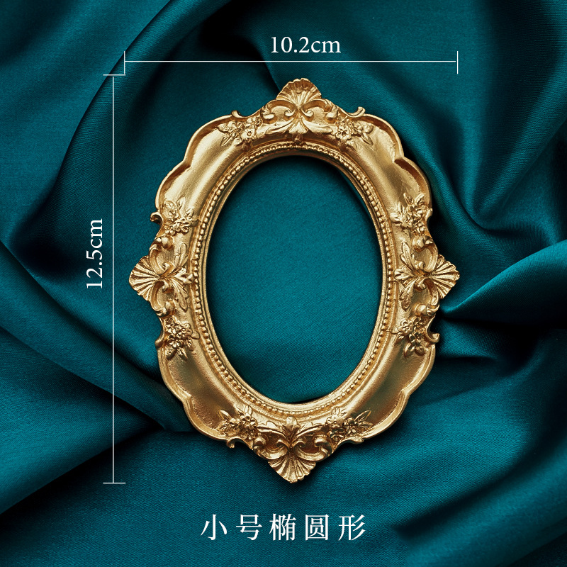 황금 복고풍 사진 프레임 네일 아트 쥬얼리 장식 홈 인 - Resin Art Photo Frame 리뷰 및 가격