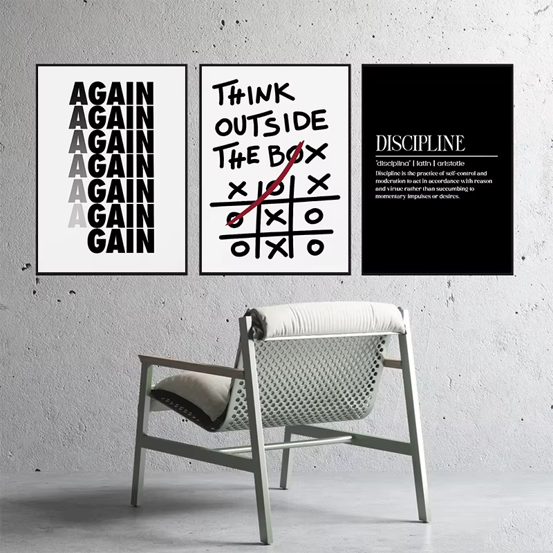 현대적인 동기 부여 명언 영감을 주는 훈련 예술 포스터 - Resin Art Quotes 리뷰 및 가격