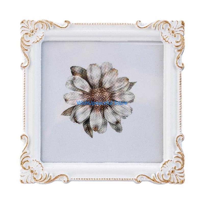 34YA 복고풍 사진 프레임, 장식 사진 프레임 골동품 - Resin Art Photo Frame 리뷰 및 가격