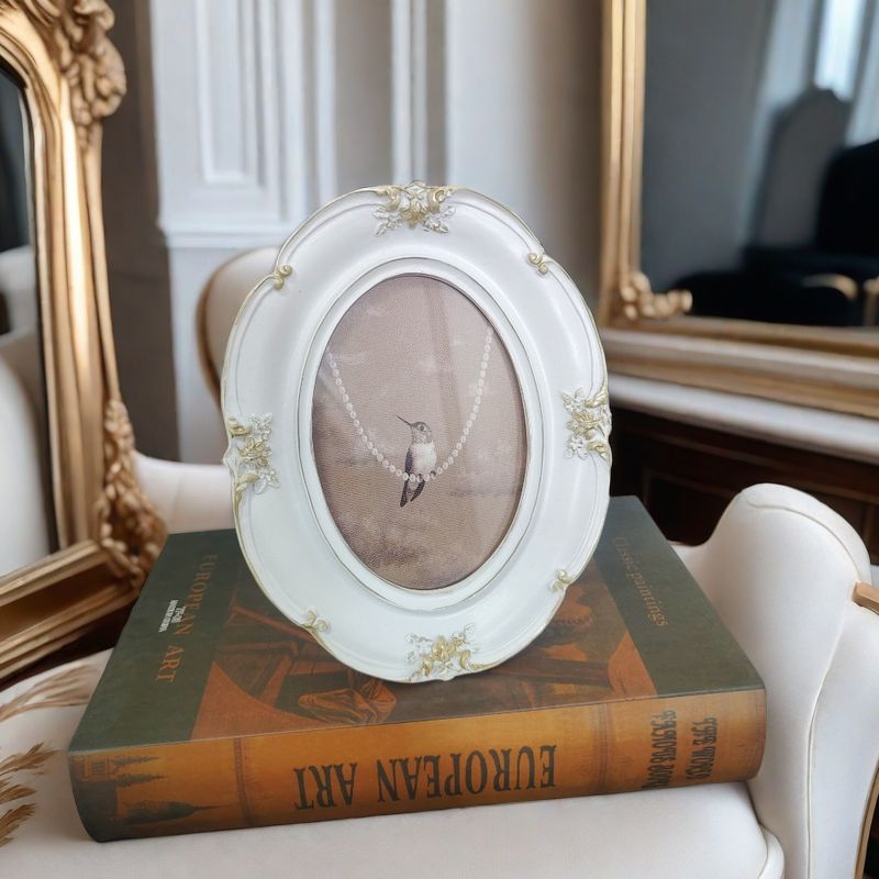 프랑스 빈티지 벽 사진 프레임 아트 그림 장식품 우아한 - Resin Art Photo Frame 리뷰 및 가격