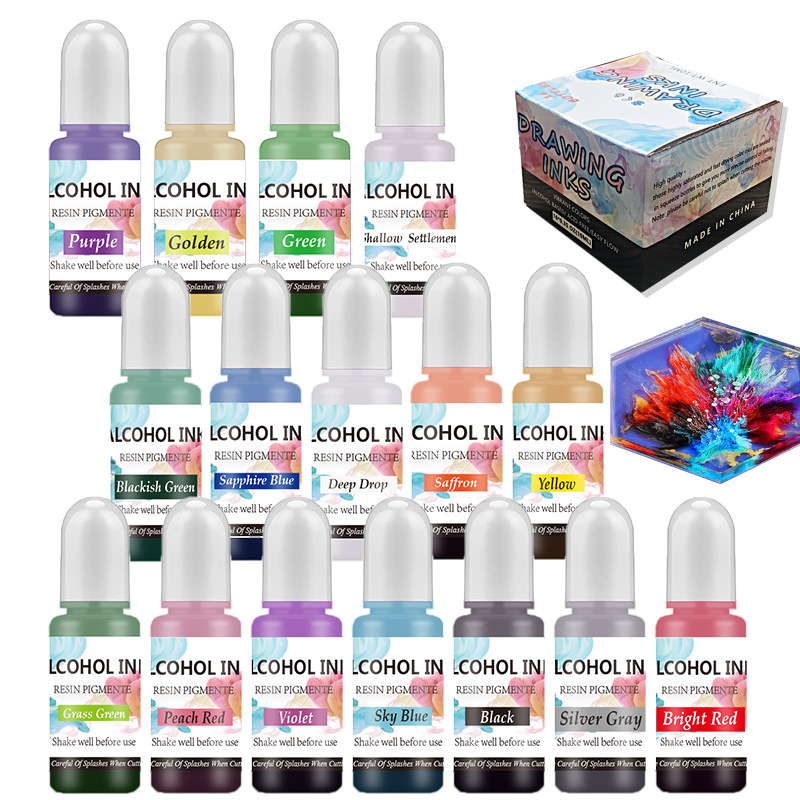 세트 잉크 알코올 수지 안료 슬리브 양초 염료 안료 액 - Resin Pigment Alcohol Ink 리뷰 및 가격